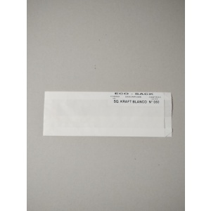 Saco kraft color blanco  tipo 1/2  k 1000 un.m.m