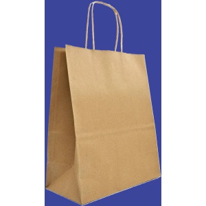 bolsa papel con manilla grande  caja 200 un.m.m.